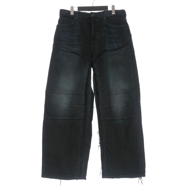 バレンシアガ BALENCIAGA ダブルニーワイドデニムパンツ バギー