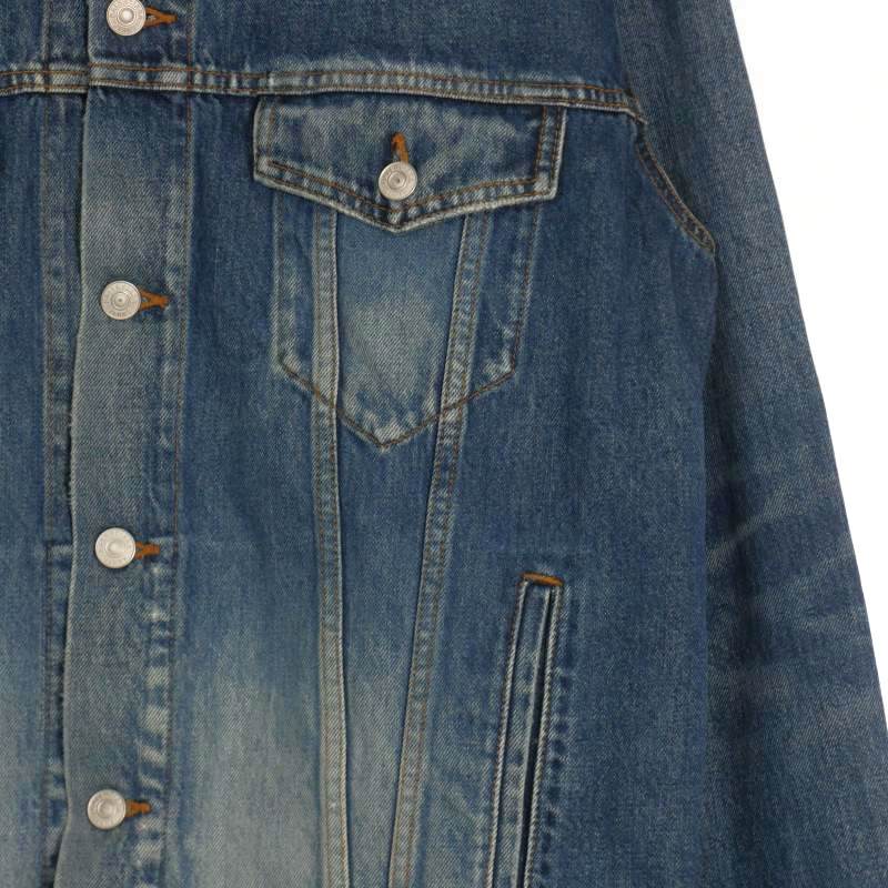 バレンシアガ BALENCIAGA 20SS ネックロゴ 刺繍 デニムジャケット