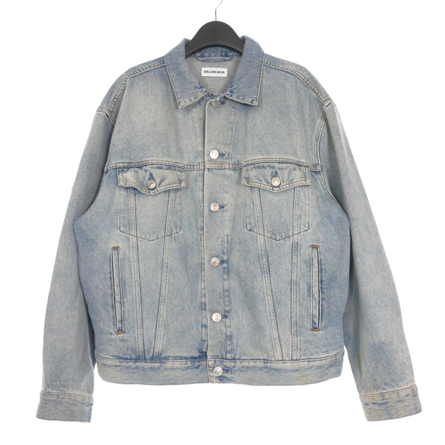 バレンシアガ BALENCIAGA 19SS バックラインストーンロゴ デニム