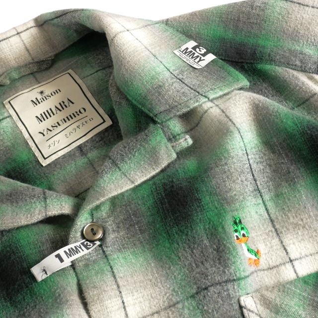 ミハラヤスヒロ MIHARA YASUHIRO 25SS Hem Layer Checkered