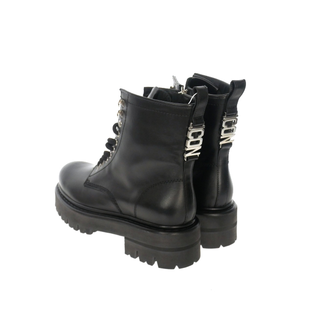 【中古】未使用品 ディースクエアード DSQUARED2 23AW Icon Everning コンバットブーツ レザー ショートブーツ 靴 37 未使用品 ディースクエアード DSQUARED2 23AW Icon Everning