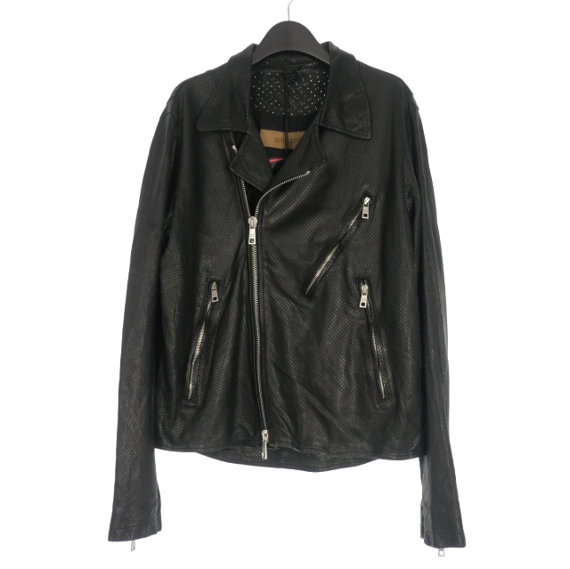 未使用品 ジョルジオブラット GIORGIO BRATO 24SS パンチングレザー  