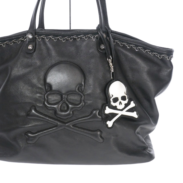 マスターマインド mastermind JAPAN スカルエンボス レザー トート