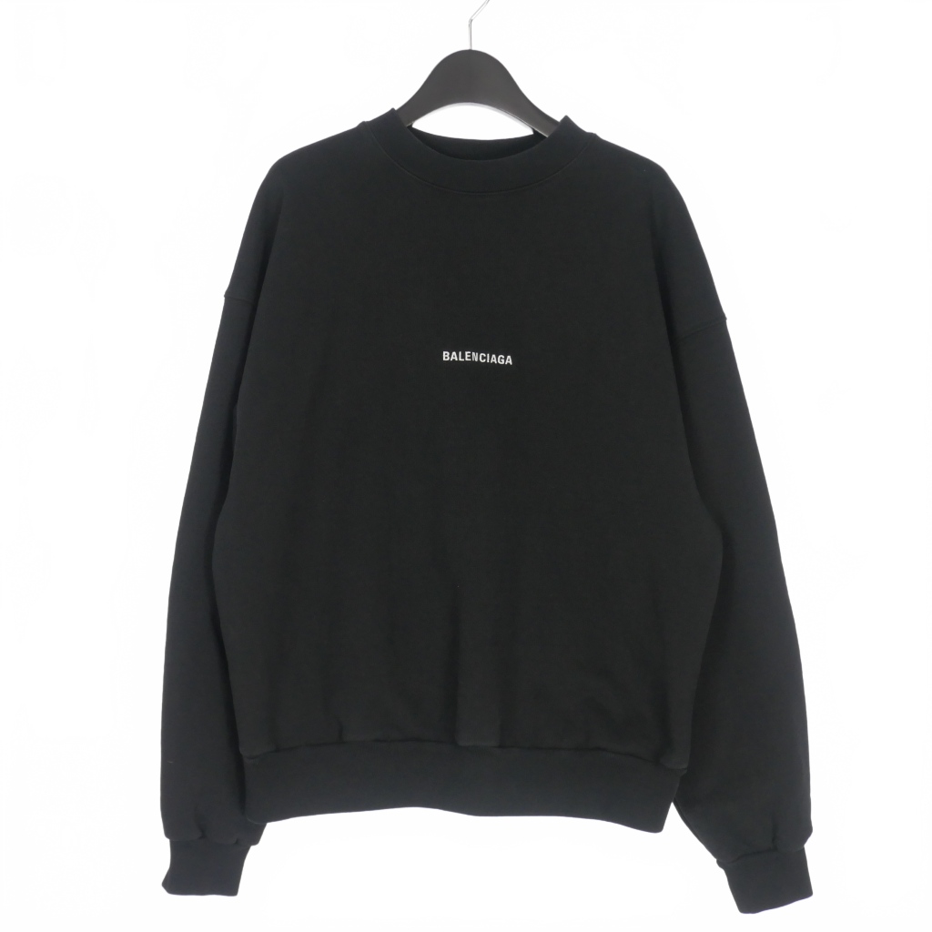 バレンシアガ BALENCIAGA ロゴ刺繍 クルーネックスウェット トレーナー 