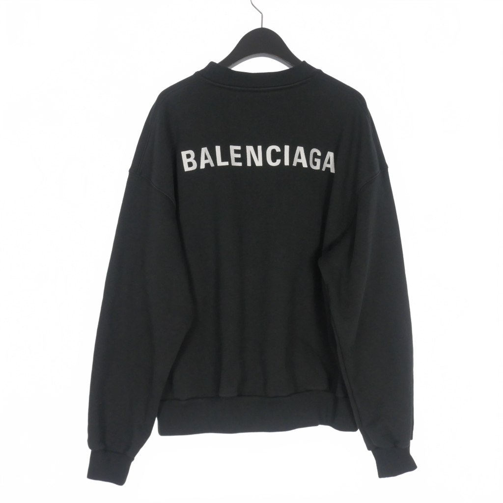 バレンシアガ BALENCIAGA ロゴ刺繍 クルーネックスウェット トレーナー 