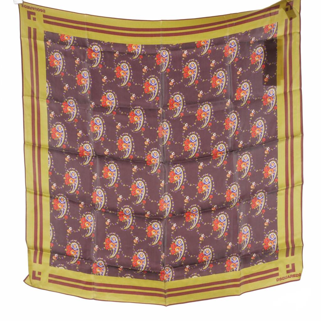 ディースクエアード DSQUARED2 23AW シルク スカーフ ストール  