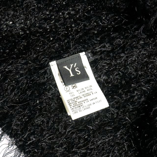 ワイズ Y's ヨウジヤマモト 25AW LACE-UP SHAGGY KNIT PULLOVER