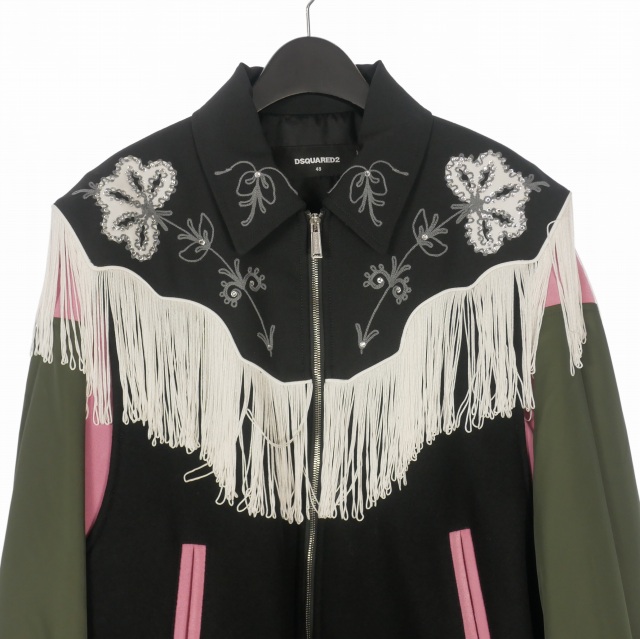 ディースクエアード DSQUARED2 23AW Western Varsity Bomber ボンバー