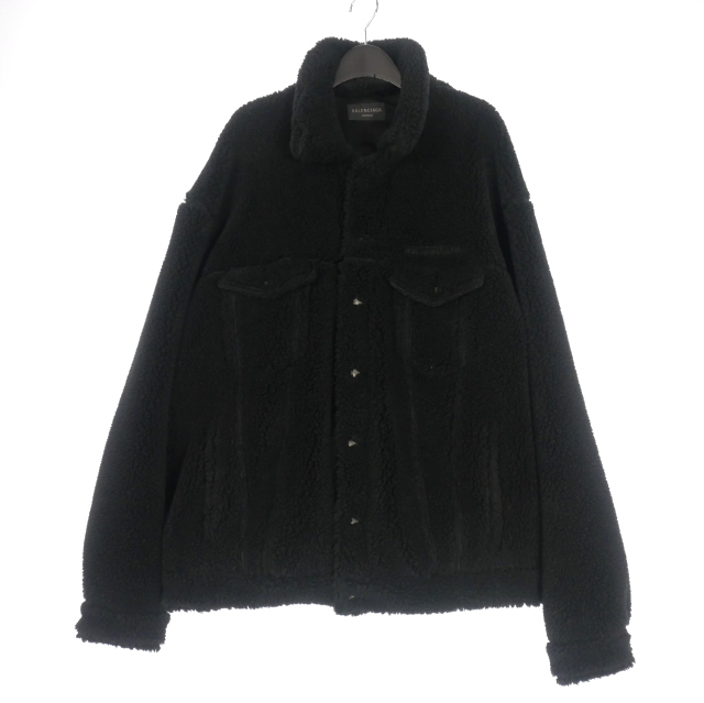 バレンシアガ BALENCIAGA オーバーサイズ ボアフリース ジャケット 