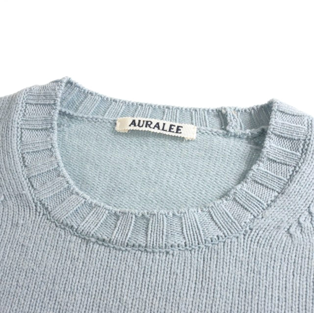 オーラリー AURALEE 23AW WASHED FRENCH MERINO KNIT ニットプル 