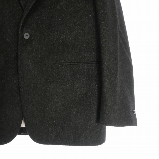 未使用品 オーバーコート OVERCOAT 23AW カシミヤ混ウールフランネル 