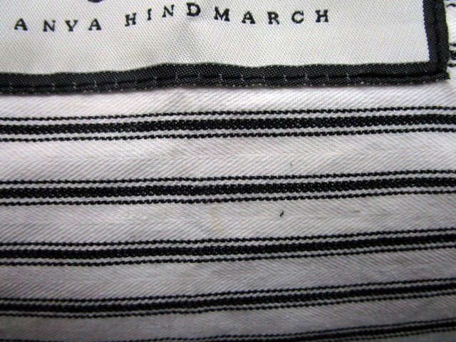 アニヤハインドマーチ Anya Hindmarch バッグ トート 布 ボーダー 白 レディース 141 ベクトルパーク