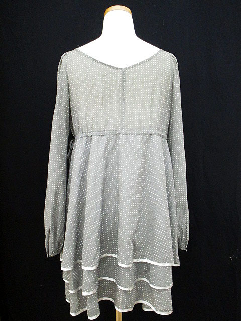 プライベートレーベル Private label ワンピース ひざ丈 長袖 フリル  