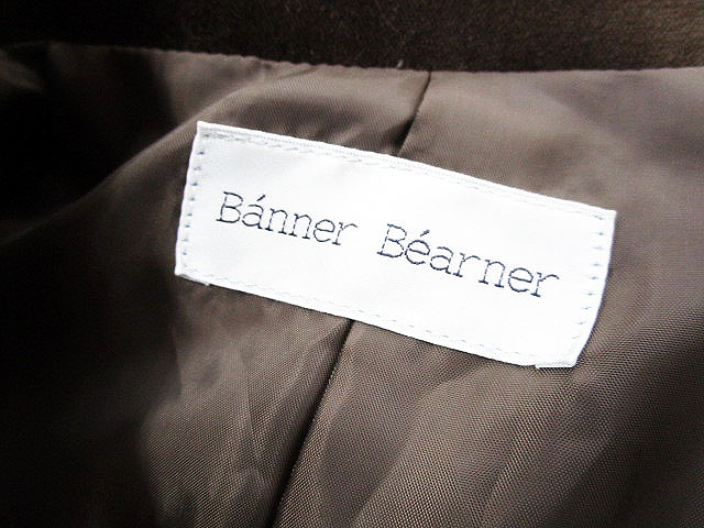 バナーバーナー BANNER BEARNER ジャケット テーラード ベロア 無地 