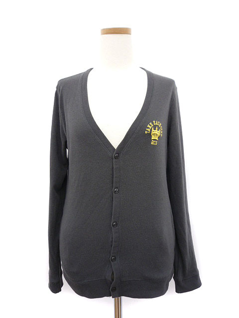 ロデオクラウンズ Rodeo Crowns カーディガン ニット Vネック 刺繍 長袖 1 グレー レディース 141 ベクトルパーク