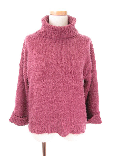 グレイル Grl セーター ニット タートル シャギー 長袖 F ピンク Tk レディース 141 ベクトルパーク