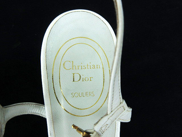 クリスチャンディオール Christian Dior サンダル アンクルストラップ