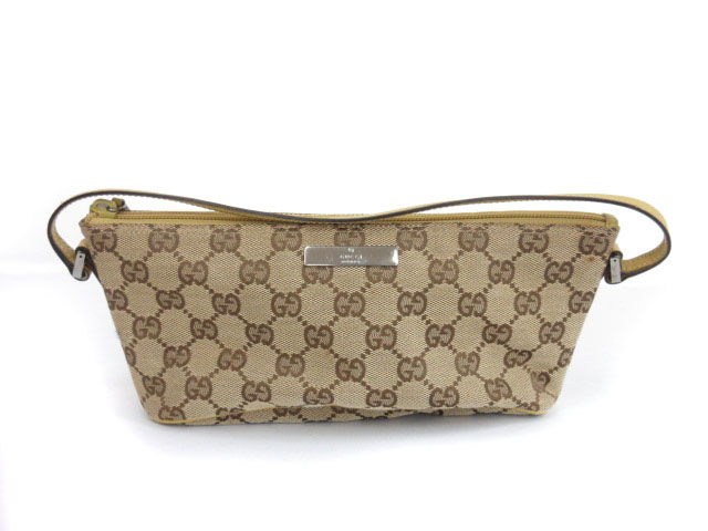 グッチ GUCCI GGキャンバス アクセサリーポーチ ベージュ 07198 /kt