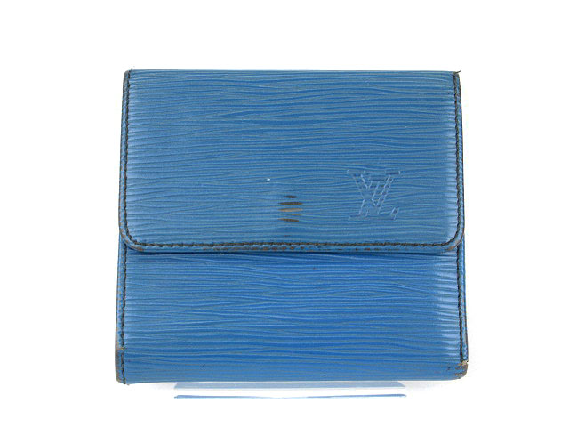 ルイ・ヴィトン エピ　ブルー三つ折り財布 ルイヴィトン LOUIS VUITTON Malletier エピ 財布 三つ折り W