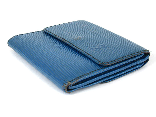ルイ・ヴィトン エピ　ブルー三つ折り財布 ルイヴィトン LOUIS VUITTON Malletier エピ 財布 三つ折り W
