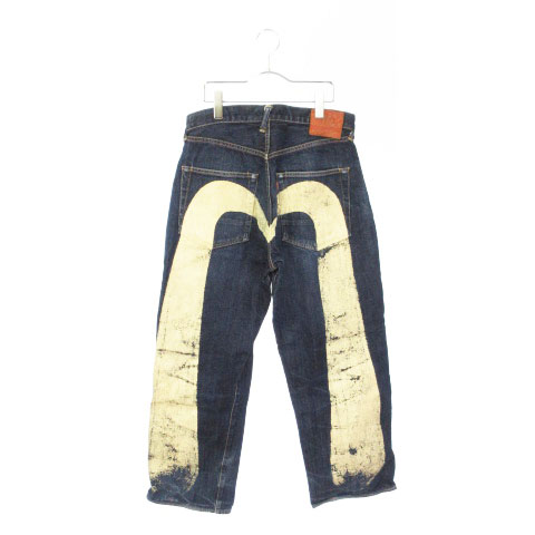 EVISU エヴィス ジーンズ 2025 ホワイトデニム キッキー 38/34 凍ら