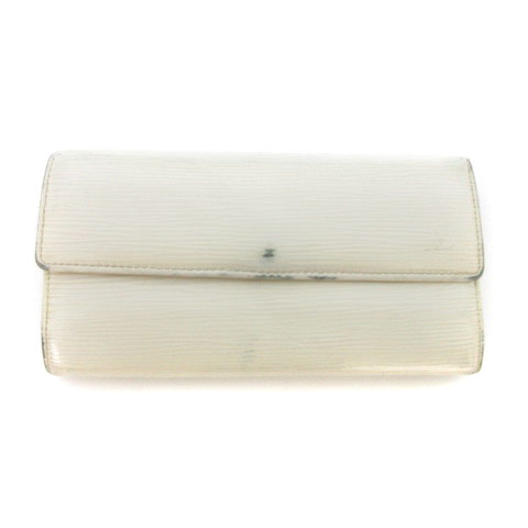 ルイヴィトン LOUIS VUITTON ポルトフォイユ サラ エピ 長財布 白  