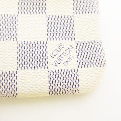 ルイヴィトン LOUIS VUITTON ポシェット・クレ ダミエ・アズール