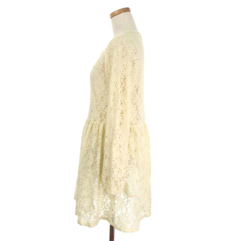 レトロガール Retro Girl ワンピース ミニ レース 長袖 M 白 ホワイト N Hk0311 レディース 141 ベクトルパーク