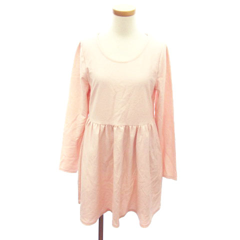 アースミュージック エコロジー Earth Music Ecology Red Label ワンピース ひざ丈 長袖 M ピンク S Nn0618 レディース 141 ベクトルパーク アースミュージック エコロジー Earth Music Ecology Red Label ワンピース ひざ丈 長袖 M ピンク S Nn0618 レディース 141 ベクトルパーク