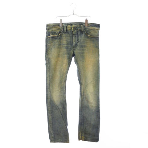 ディーゼル DIESEL YHANAZ パンツ デニム ジーンズ 色落ち加工 33 青  