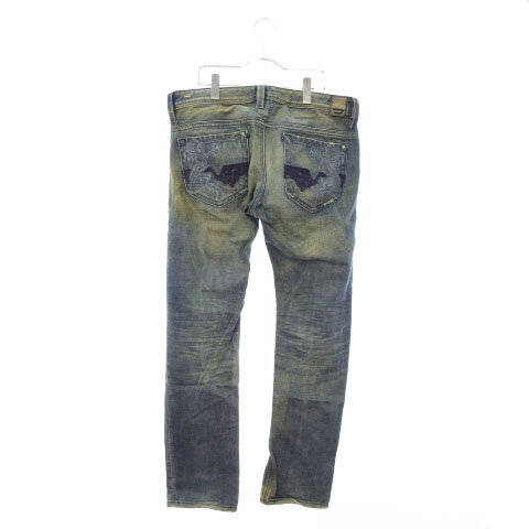 ディーゼル DIESEL YHANAZ パンツ デニム ジーンズ 色落ち加工 33 青  