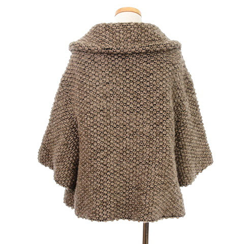 ツモリチサト TSUMORI CHISATO コート 七分袖 ショート丈 ウール 2 茶