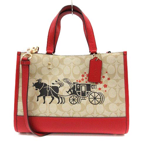 コーチ COACH ハンドバッグ ショルダーバッグ 2way レザー 