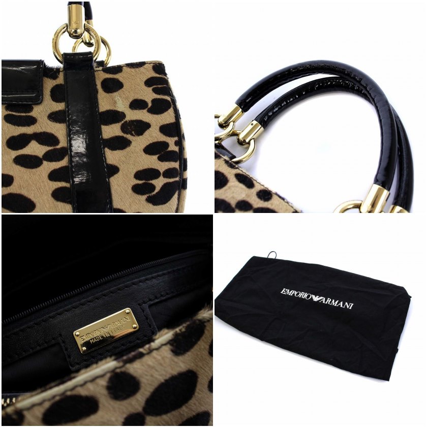 エンポリオアルマーニ EMPORIO ARMANI ハラコ トートバッグ 