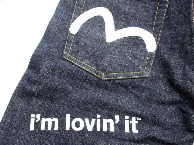 エヴィス EVISU マクドナルド マック コラボ 1437 パンツ デニム 