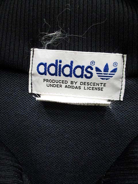 adidas ADS-4F ジャージジャケット ブラック 70's adidas アディダス トラックトップジャージ ブラック
