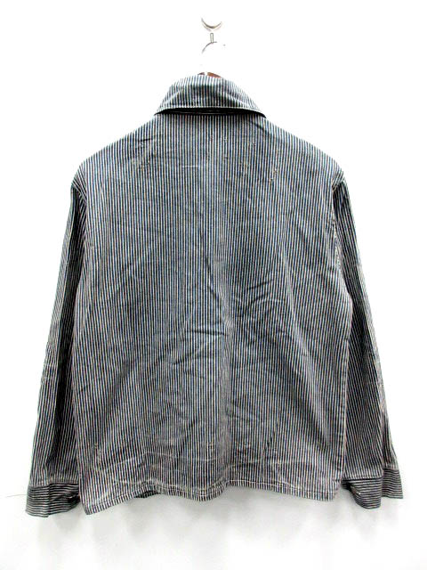 ポインター POINTER ジャケット デニム カバーオール ヒッコリー S 青