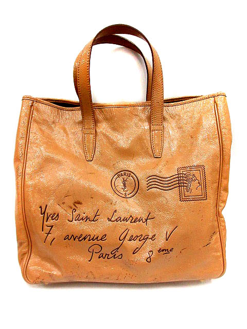 イヴサンローラン YVES SAINT LAURENT バッグ トート ハンド ロゴ 