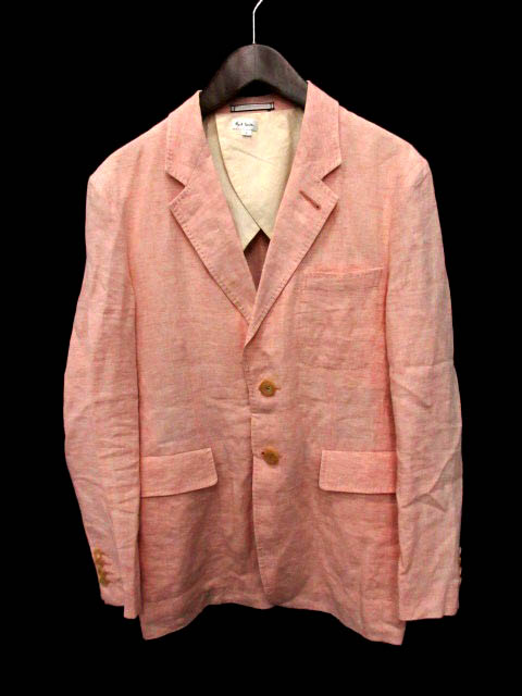 ポールスミス PAUL SMITH ジャケット テーラード 背抜き リネン L 