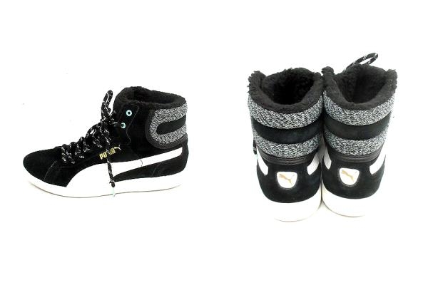 評価可能 モネ 自伝 プーマ ハイカット スニーカー 黒 Meresrvpark Net