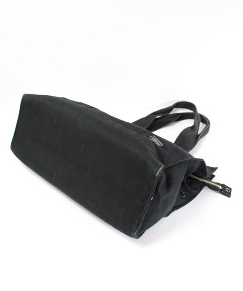 未使用　ポーター　ブラックキャンバストートバッグ ポーター ブラックキャンバストートバッグ A4対応 - メルカリ