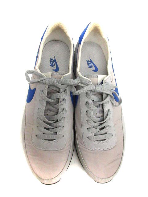 ナイキ NIKE スニーカー シューズ ローカット ロゴ 27.5 グレー 青 