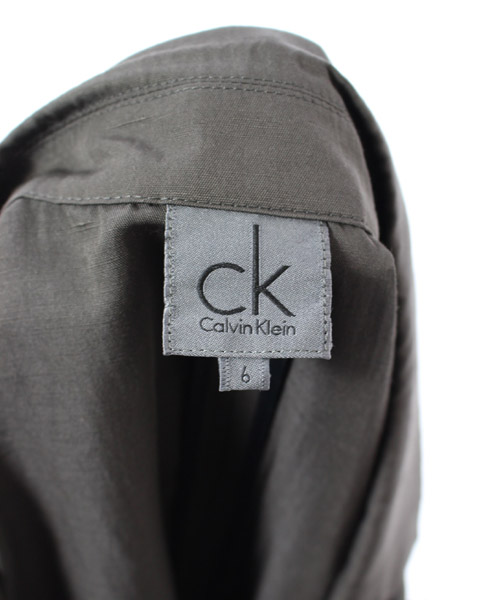 カルバンクライン Calvin Klein セットアップ 上下 スーツ ジャケット テーラード 春夏 パンツ ロング 茶 L De23 レディース 142 ベクトルパーク