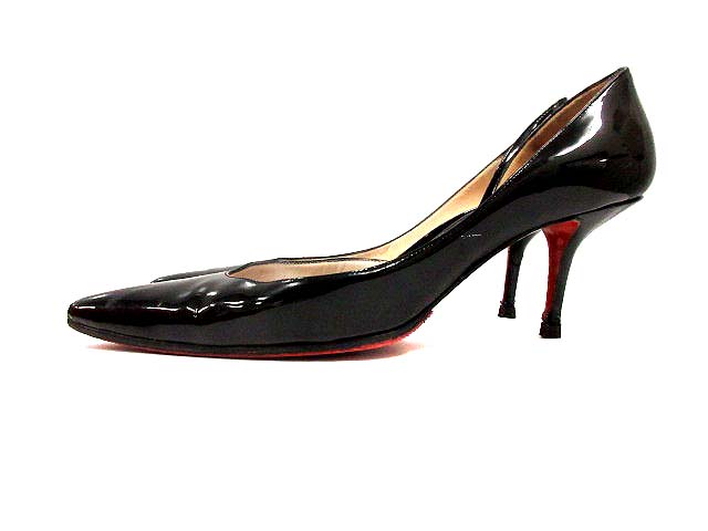 クリスチャンルブタン Christian louboutin パンプス エナメル ポイン