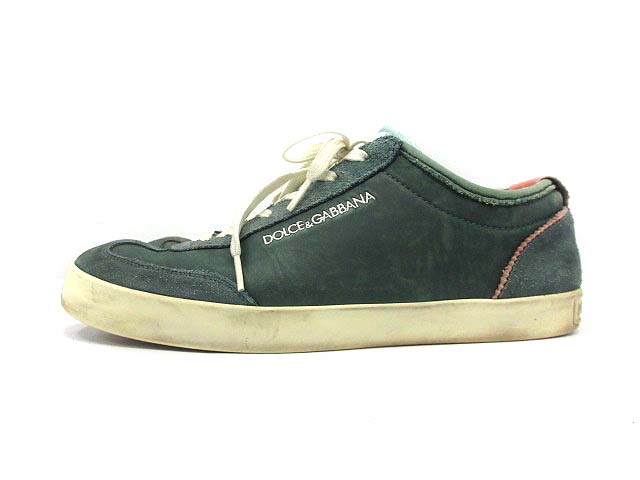 ドルチェ ガッバーナ ドルガバ Dolce Gabbana スニーカー シューズ ローカット レザー 7 緑 Yi11 D メンズ 142 ベクトルパーク