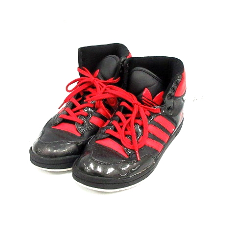 adidas 黒/赤 ハイカット adidas ラグビーシューズ 黒/赤 ハイカット