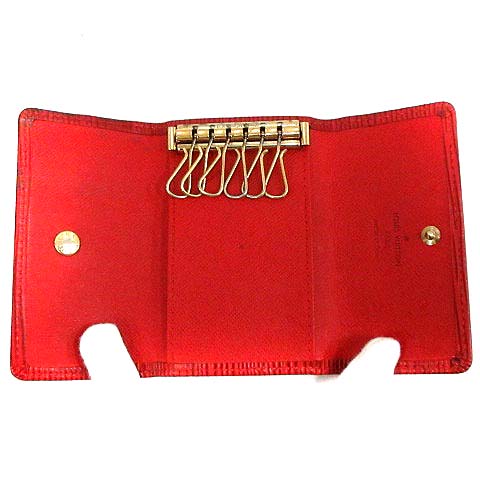 【ルイヴィトン】キーケース　ミュルティクレ　6連　エピ　M63817 レッド LOUIS VUITTON ルイ ヴィトン エピ ミュルティクレ6