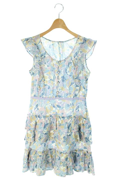 マークバイマークジェイコブス Marc By Marc Jacobs ワンピース フレンチスリーブ 膝丈 花柄 水色 2 レディース 143 ベクトルパーク