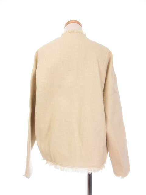 未使用品 クラネ CLANE ジャケット フリンジ コットン リネン 36  