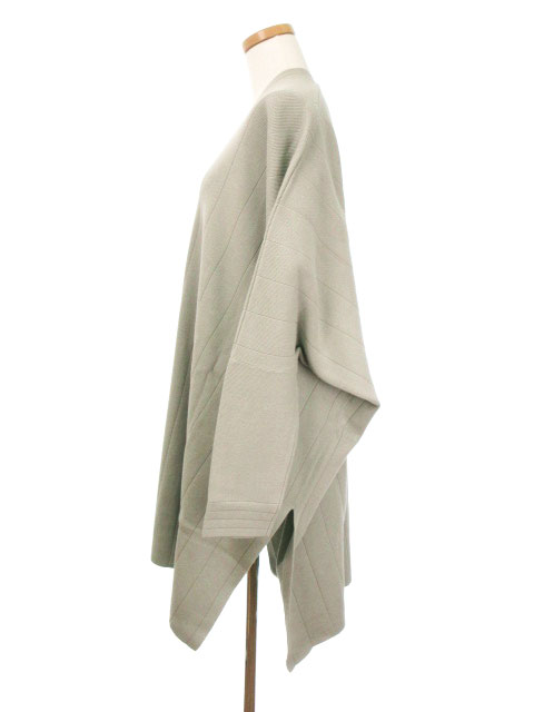 クラネ CLANE カーディガン ロング ニット コットン F グレー bmy 